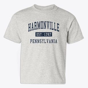Harmonville Pennsylvania Classic Established Youth T-shirt