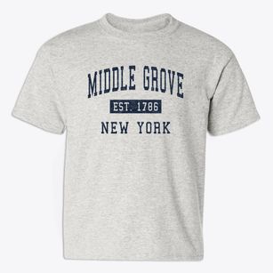 Middle Grove New York Classic Established Youth T-shirt