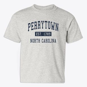 Perrytown North Carolina Classic Established Youth T-shirt