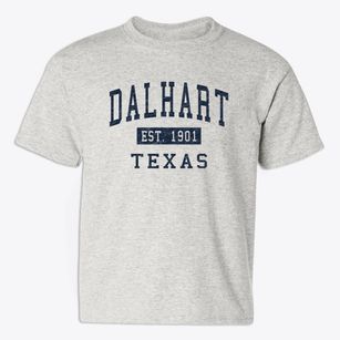 Dalhart Texas Classic Established Youth T-shirt