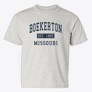 Boekerton Missouri Classic Established Youth T-shirt