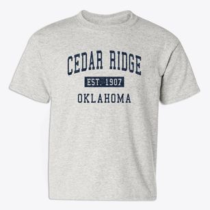 Cedar Ridge Oklahoma Classic Established Youth T-shirt