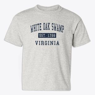 White Oak Swamp Virginia Classic Established Youth T-shirt