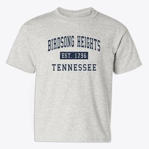 Birdsong Heights Tennessee Classic Established Youth T-shirt