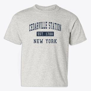 Cedarville Station New York Classic Established Youth T-shirt