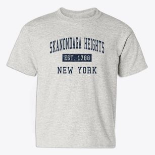 Skanondaga Heights New York Classic Established Youth T-shirt