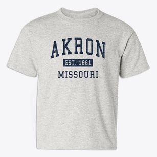 Akron Missouri Classic Established Youth T-shirt