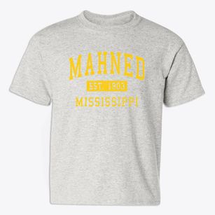 Mahned Mississippi Classic Established Youth T-shirt