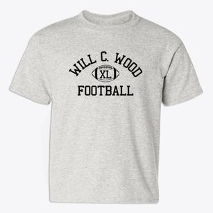 Will C. Wood High School Classic Football Youth T-shirt