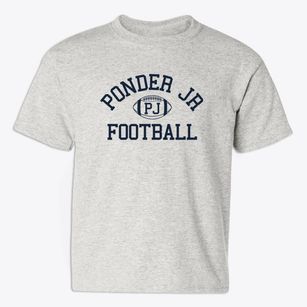 Ponder Jr High School Classic Football Youth T-shirt