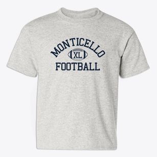 Monticello High School Classic Football Youth T-shirt