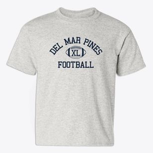 Del Mar Pines School Classic Football Youth T-shirt