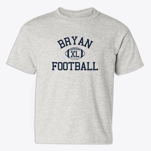 Bryan Junior High School Classic Football Youth T-shirt