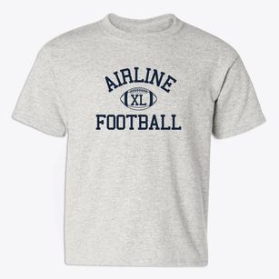 Airline High School Classic Football Youth T-shirt