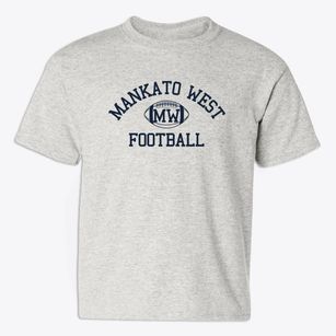 Mankato West High School Classic Football Youth T-shirt