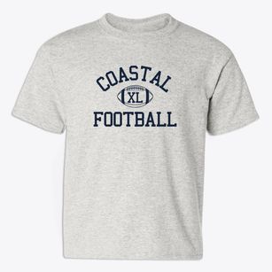 Coastal Christian High School Classic Football Youth T-shirt