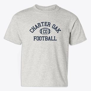 Charter Oak School Classic Football Youth T-shirt
