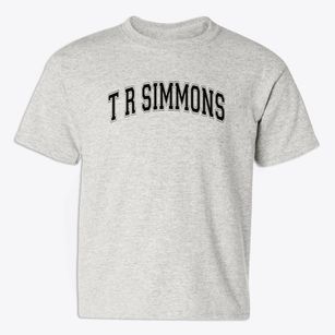 T R Simmons Elementary School Varsity Arch Youth T-shirt