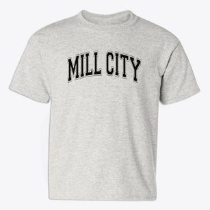 Mill City Montessori School Varsity Arch Youth T-shirt