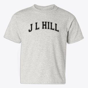 J L Hill Elementary School Varsity Arch Youth T-shirt