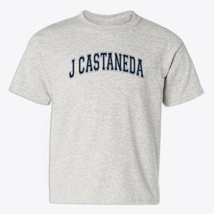 J Castaneda Elementary School Varsity Arch Youth T-shirt