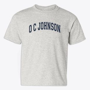 O C Johnson Elementary School Varsity Arch Youth T-shirt