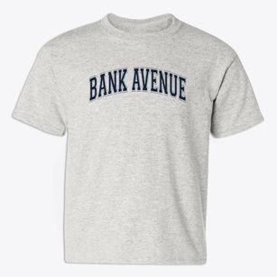 Bank Avenue Elementary School Varsity Arch Youth T-shirt