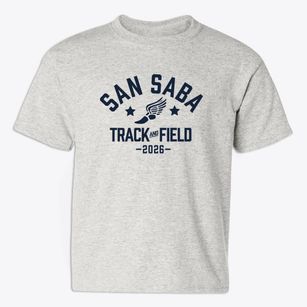 San Saba Intermediate School Track and Field Youth T-shirt