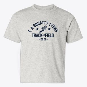 E A Squatty Lyons Elementary School Track and Field Youth T-shirt