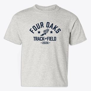 Four Oaks Elementary School Track and Field Youth T-shirt