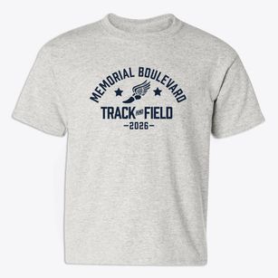 Memorial Boulevard Middle School Track and Field Youth T-shirt
