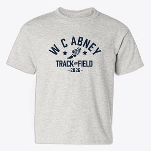 W C Abney Elementary School Track and Field Youth T-shirt