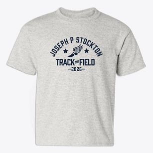 Joseph P Stockton Elementary School Track and Field Youth T-shirt