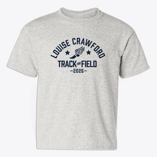 Louise Crawford Elementary School Track and Field Youth T-shirt