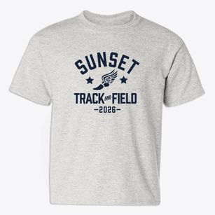 Sunset Elementary School Track and Field Youth T-shirt