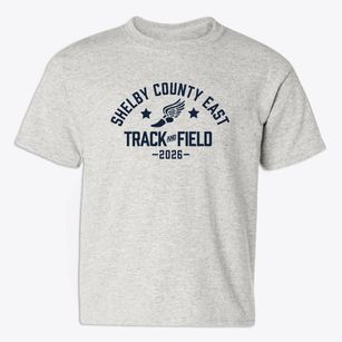Shelby County East Middle School Track and Field Youth T-shirt