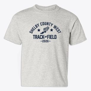 Shelby County West Middle School Track and Field Youth T-shirt