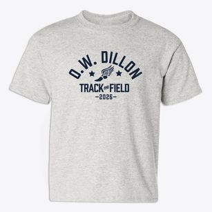 O.w. Dillon Elementary School Track and Field Youth T-shirt