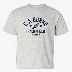 C A Burke Elementary School Track and Field Youth T-shirt