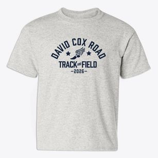 David Cox Road Elementary Track and Field Youth T-shirt