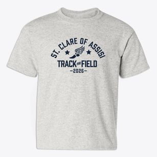 St Clare Of Assisi Parish Track and Field Youth T-shirt