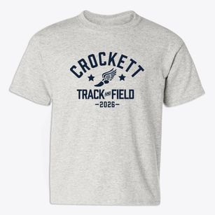 Crockett Isd Early Childhood Track and Field Youth T-shirt