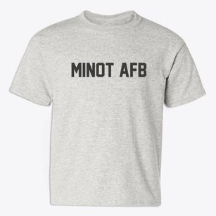 Minot Afb North Dakota Classic Block Youth T-shirt