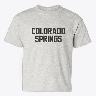Colorado Springs Colorado Classic Block Youth T-shirt