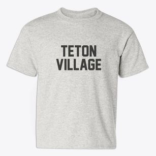 Teton Village Wyoming Classic Block Youth T-shirt