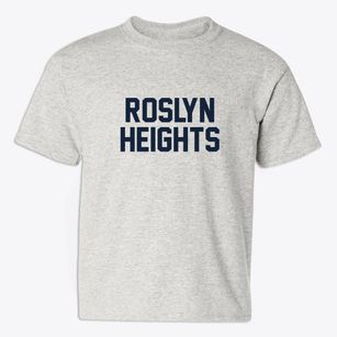 Roslyn Heights New York Classic Block Youth T-shirt