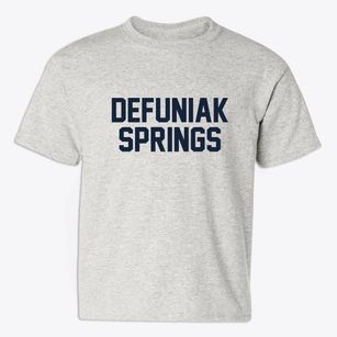 Defuniak Springs Florida Classic Block Youth T-shirt