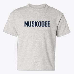 Muskogee Oklahoma Classic Block Youth T-shirt