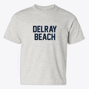 Delray Beach Florida Classic Block Youth T-shirt