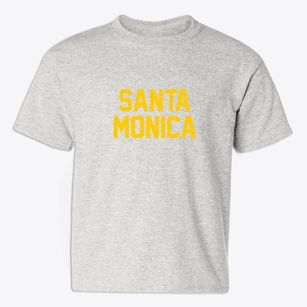 Santa Monica California Classic Block Youth T-shirt